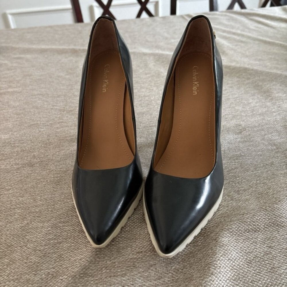 Calvin Klein Black Patent Leather Heels